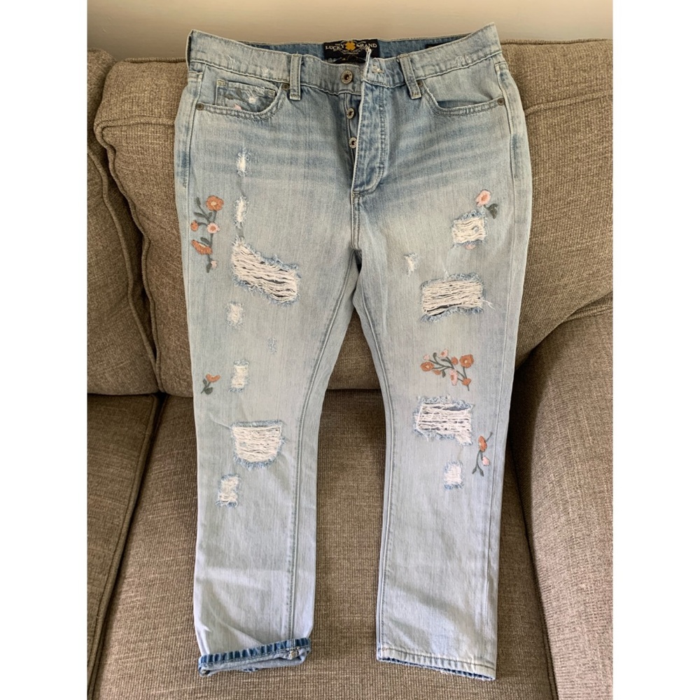 Lucky Brand Floral Jeans